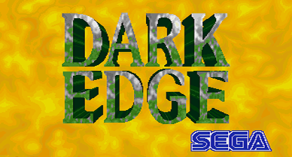 Dark Edge (Arcade) screenshot: Title screen