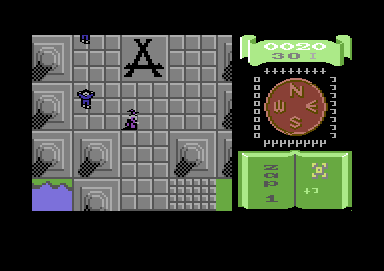 Wiz (Commodore 64) screenshot: Zombies are among the first enemies.