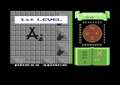 Wiz (Commodore 64) screenshot: Starting point