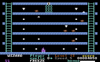 Ultimate Wizard (Commodore 64) screenshot: Hmm, how do I find the key here?