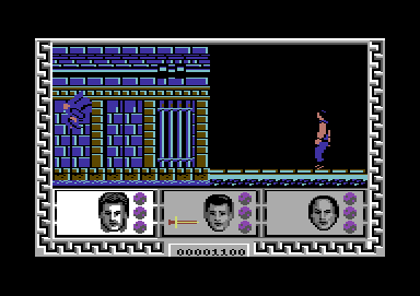 Big Trouble in Little China (Commodore 64) screenshot: A new area