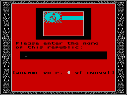 Welltris (ZX Spectrum) screenshot: Copy protection. Get this wrong and the game must be completely reloaded