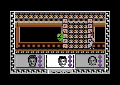 Big Trouble in Little China (Commodore 64) screenshot: This guy has a sword.