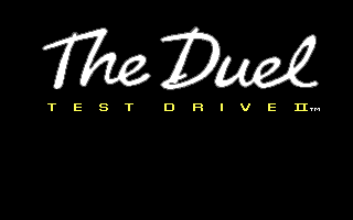 The Duel: Test Drive II (DOS) screenshot: Title