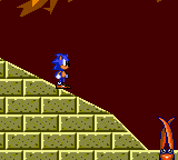 Sonic the Hedgehog 2 (Game Gear) screenshot: Careful not to slide in the pincers