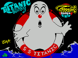 Titanic Blinky (ZX Spectrum) screenshot: Load screen