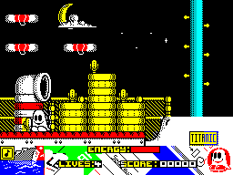Titanic Blinky (ZX Spectrum) screenshot: Game start