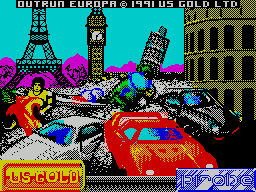 OutRun Europa (ZX Spectrum) screenshot: Load screen