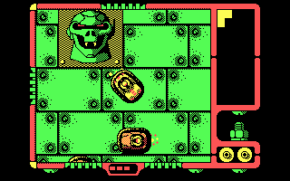 Autocrash (DOS) screenshot: First level