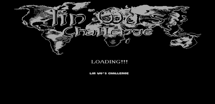 Lin Wu's Challenge (DOS) screenshot: Title Screen (Hercules)