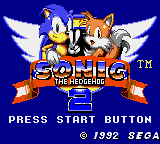 Sonic the Hedgehog 2 (Game Gear) screenshot: Title
