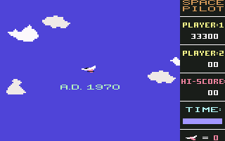 Space Pilot (Commodore 64) screenshot: Start of the third period