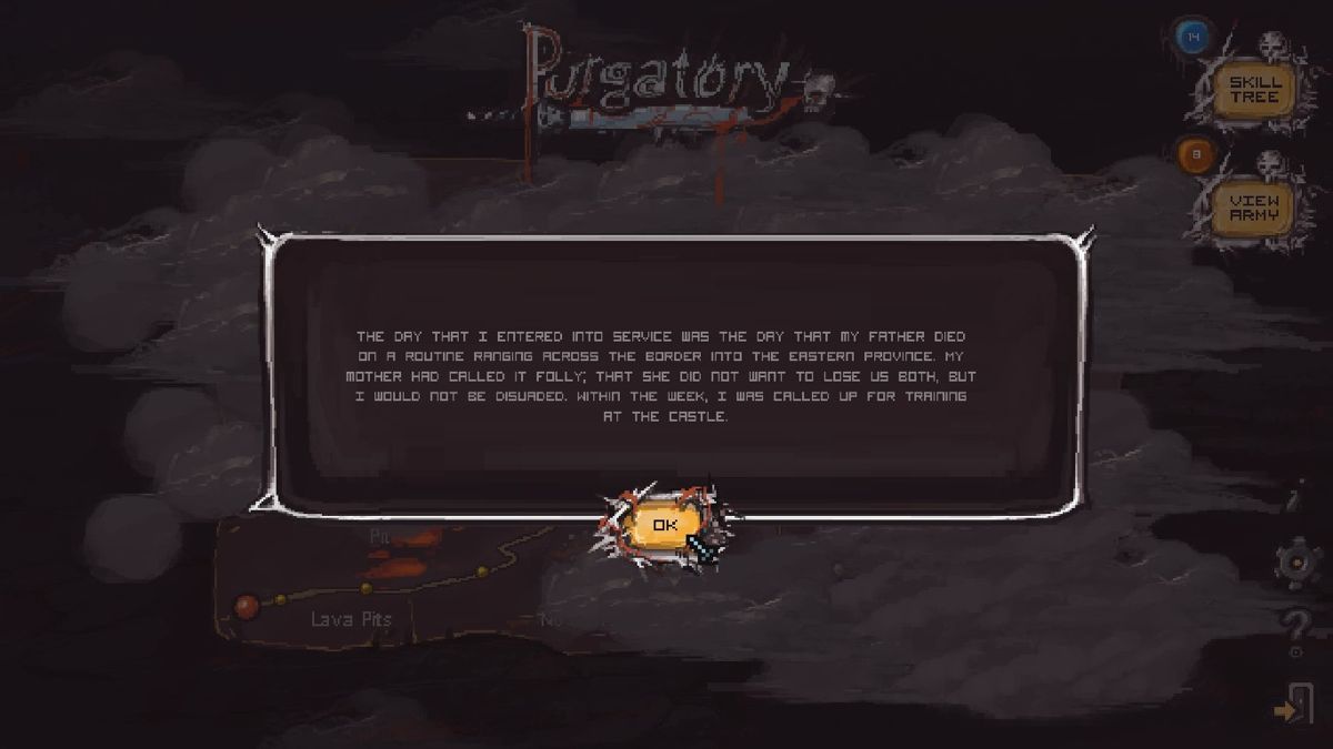 Purgatory (Windows) screenshot: Fragment of story