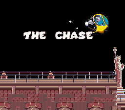 Spirou (Genesis) screenshot: Intro of level 7, The Chase