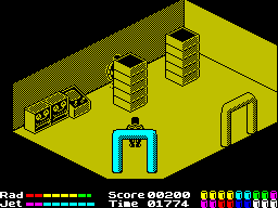 Chain Reaction (ZX Spectrum) screenshot: Computer room?