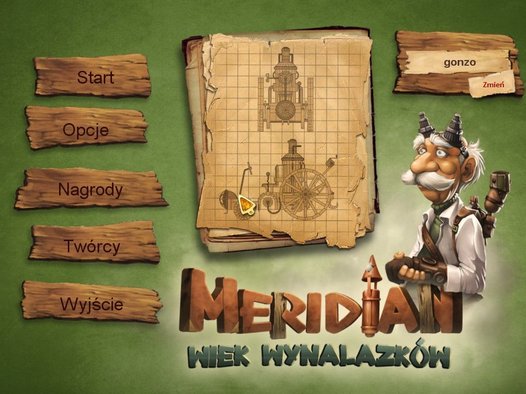 Meridian: Age of Invention (Windows) screenshot: Main menu