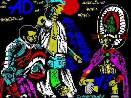 La Diosa de Cozumel (ZX Spectrum) screenshot: Load screen