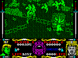 Gauntlet III: The Final Quest (ZX Spectrum) screenshot: There's ghost boxes everywhere