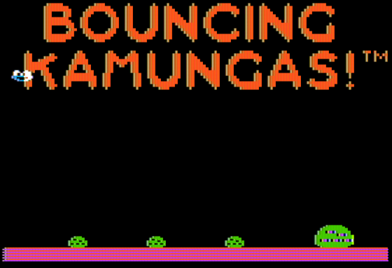 Bouncing Kamungas (Apple II) screenshot: Introduction Screen