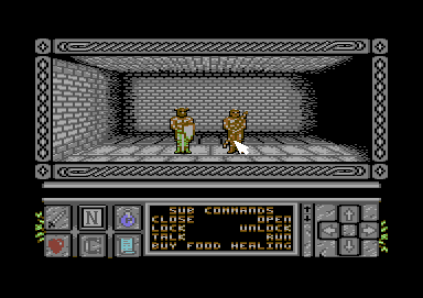 Death Bringer (Commodore 64) screenshot: Some guards