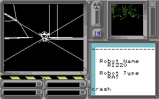Cholo (Commodore 64) screenshot: Shooting at the robot