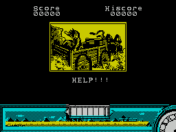 Back to the Future Part III (ZX Spectrum) screenshot: The next bit of scene setting