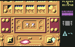 Zyron (Commodore 64) screenshot: Destroyed