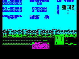 Championship Run (ZX Spectrum) screenshot: And as if by magic .....