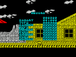 Desperado 2 (ZX Spectrum) screenshot: Its a poor score but it still tops the high score table