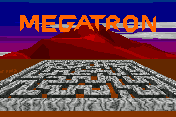 Megatron VGA (DOS) screenshot: Title screen