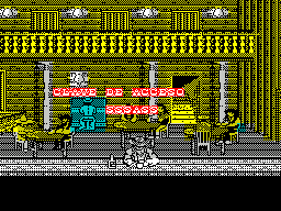 Desperado 2 (ZX Spectrum) screenshot: Start of Zone 2. Looks as if an access code is needed