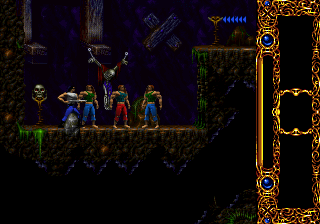 Blackthorne (SEGA 32X) screenshot: Have a conversation with the other characters.
