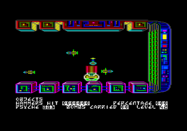 Nonterraqueous (Amstrad CPC) screenshot: Starting location