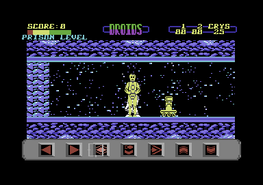 Star Wars: Droids (Commodore 64) screenshot: Droid approaching