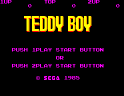 Teddy Boy (SEGA Master System) screenshot: Title