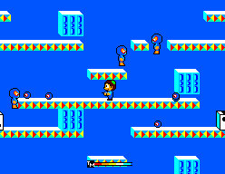 Teddy Boy (SEGA Master System) screenshot: Get the balls quickly...
