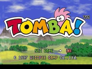 Tomba! (PlayStation) screenshot: Main Menu