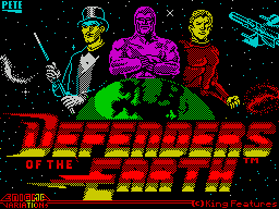 Defenders of the Earth (ZX Spectrum) screenshot: Load screen