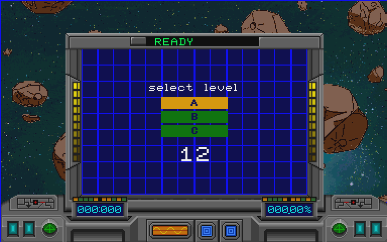 The Adventure of the Space Ship Beagle (CD-i) screenshot: Choosing a difficulty level.