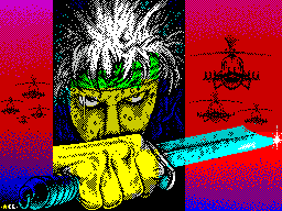 R.A.M. (ZX Spectrum) screenshot: A big static splash screen