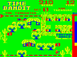 Time Bandit (Dragon 32/64) screenshot: The Timegates - first key