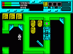 Rescue (ZX Spectrum) screenshot: This is some of the fuel you need for the escape ship