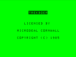 Trekboer (Dragon 32/64) screenshot: Publisher title