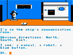 Trekboer (Dragon 32/64) screenshot: Communications room