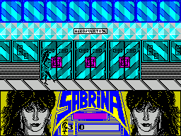 Sabrina (ZX Spectrum) screenshot: Sabrina can kick