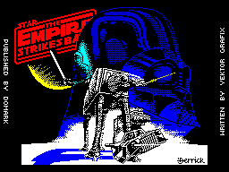 Star Wars: The Empire Strikes Back (ZX Spectrum) screenshot: This is the game's title screen.