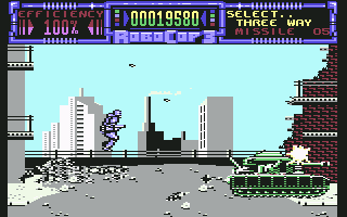 RoboCop 3 (Commodore 64) screenshot: Tank
