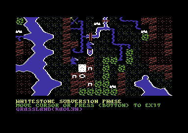 War of the Lance (Commodore 64) screenshot: Finally I may do something