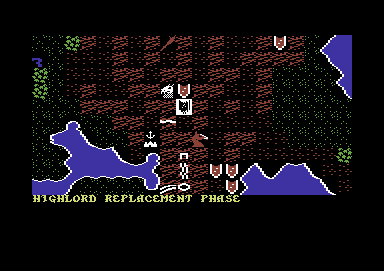 War of the Lance (Commodore 64) screenshot: The map