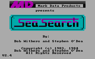 Sea Quest (DOS) screenshot: Title